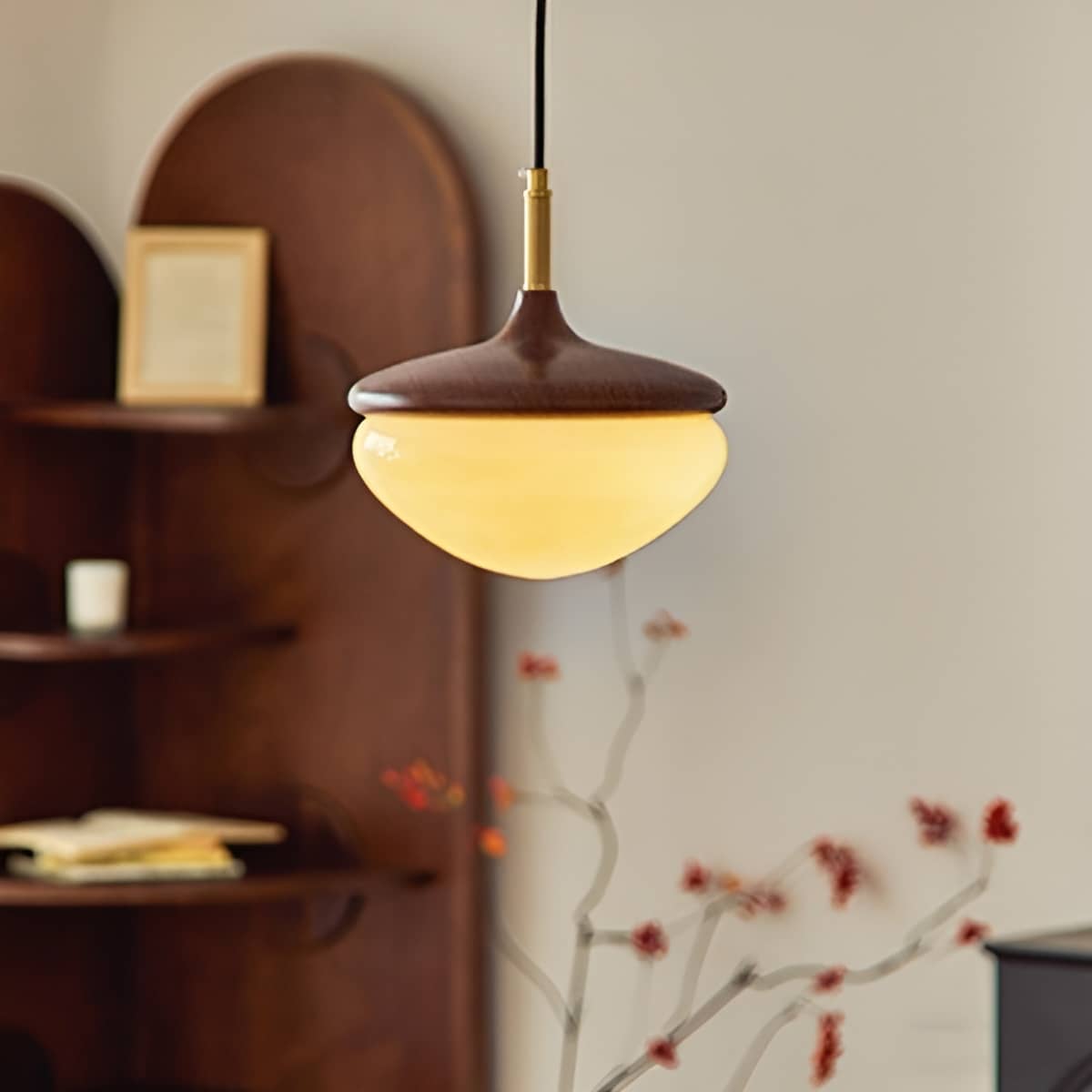 Acorn Design Bauhaus Retro Glass Pendant Light