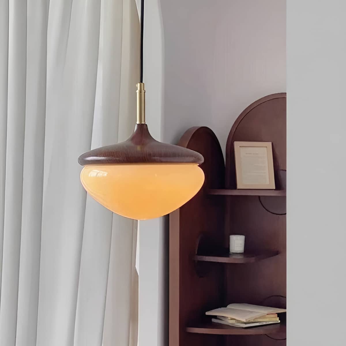 Acorn Design Bauhaus Retro Glass Pendant Light