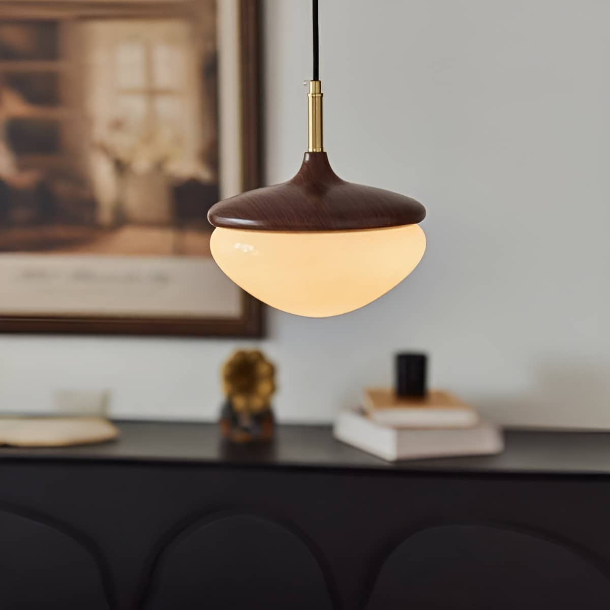 Acorn Design Bauhaus Retro Glass Pendant Light