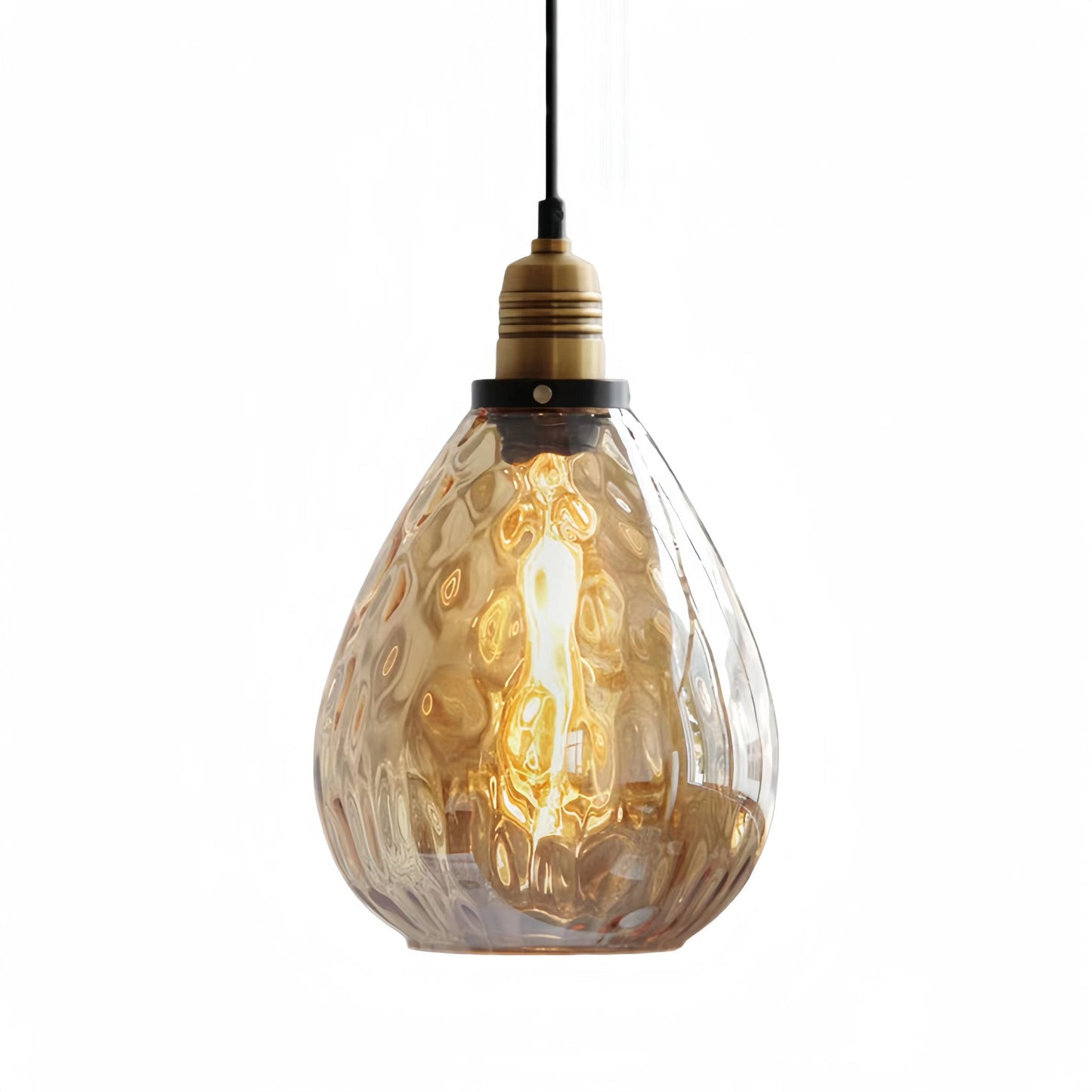 American Retro Glass Industrial Style Pendant Light