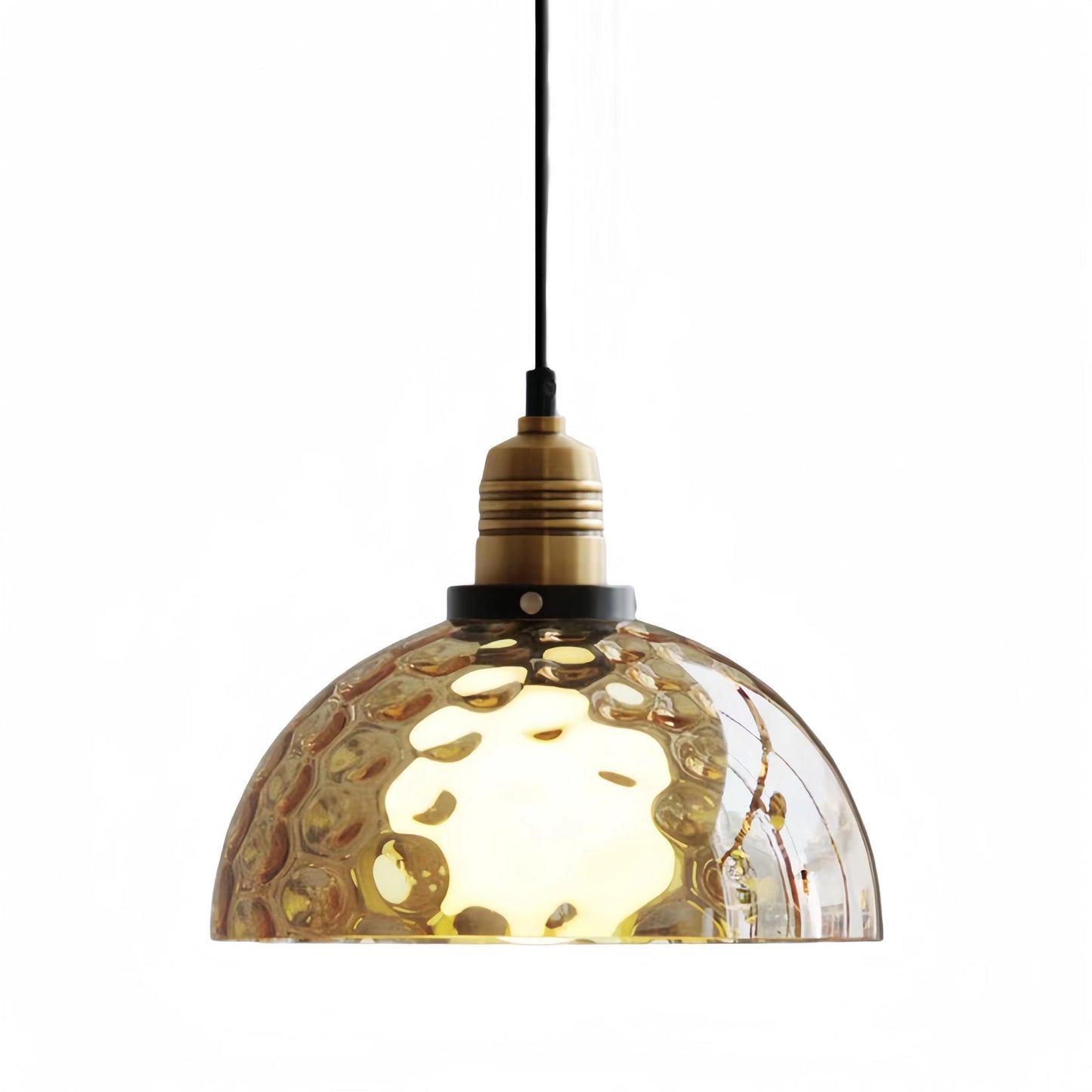 American Retro Glass Industrial Style Pendant Light