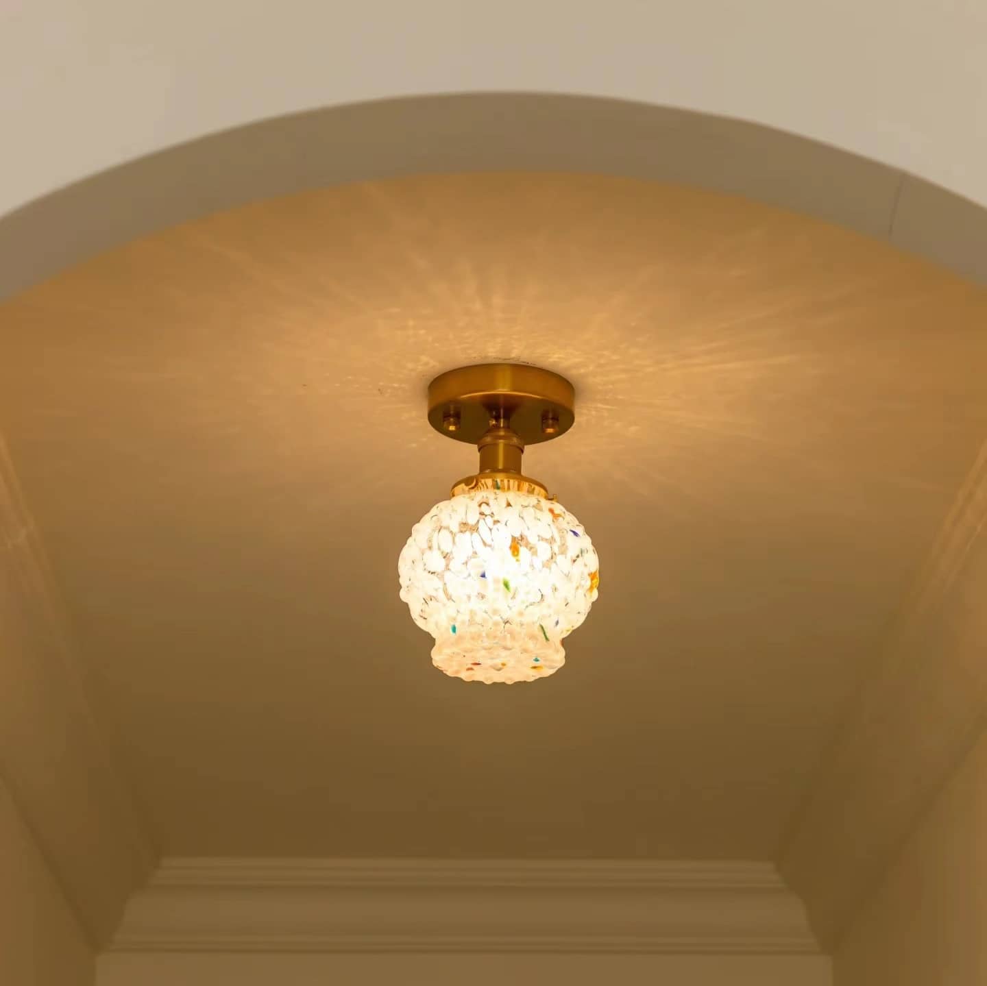 Art Nouveau Candy Bubble Glass Ceiling Light