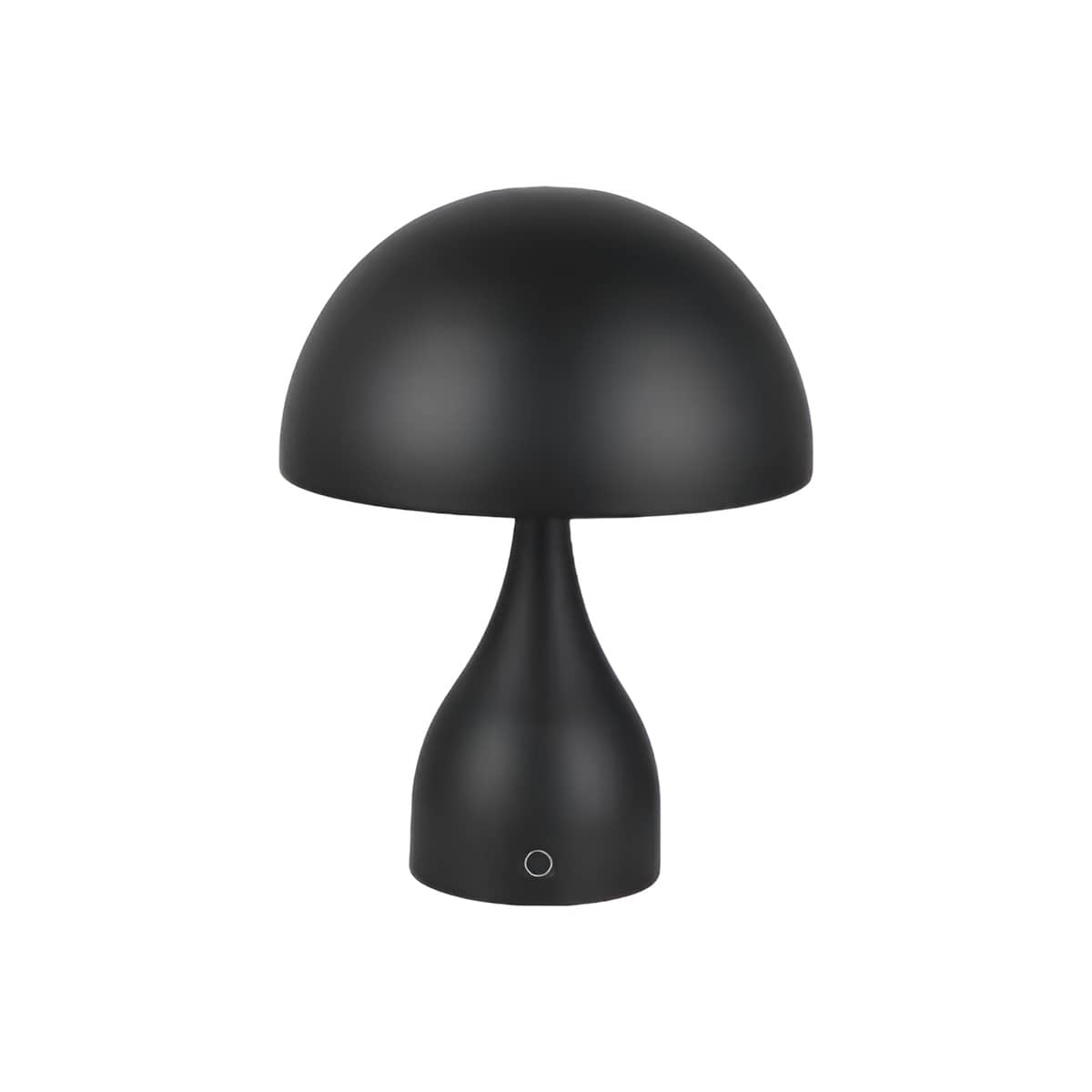 Art Deco Tischlampe aus Metall in Pilzform wiederaufladbar
