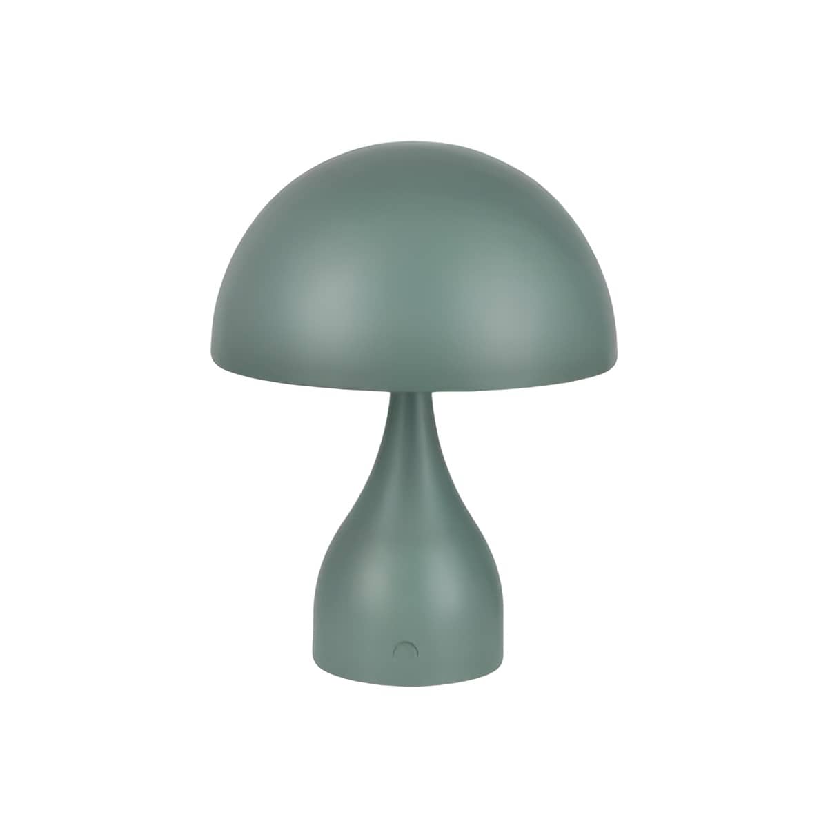 Art Deco Tischlampe aus Metall in Pilzform wiederaufladbar