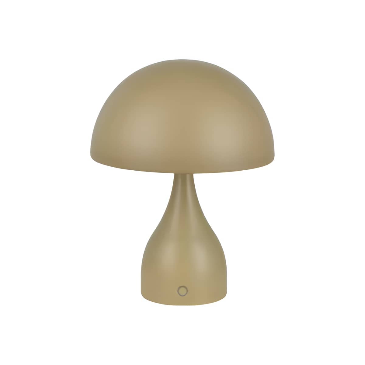 Art Deco Tischlampe aus Metall in Pilzform wiederaufladbar