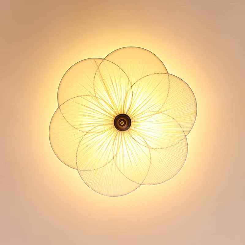 Art Nouveau Plum Blossom White Ceiling Light