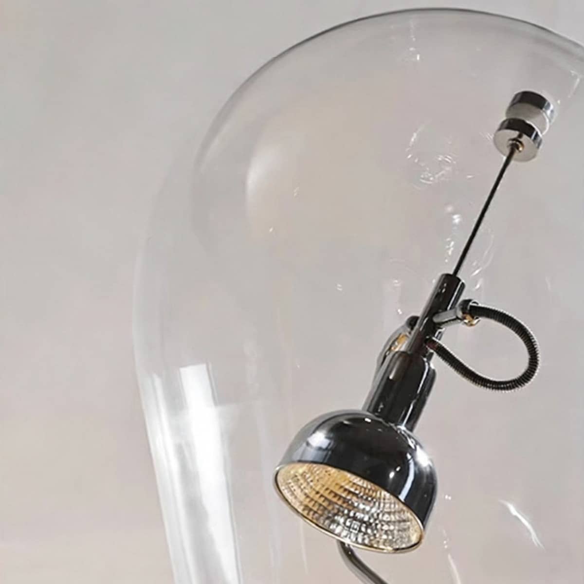 Bauhaus Industrial LED Silver Table Lamp with Swing Arm