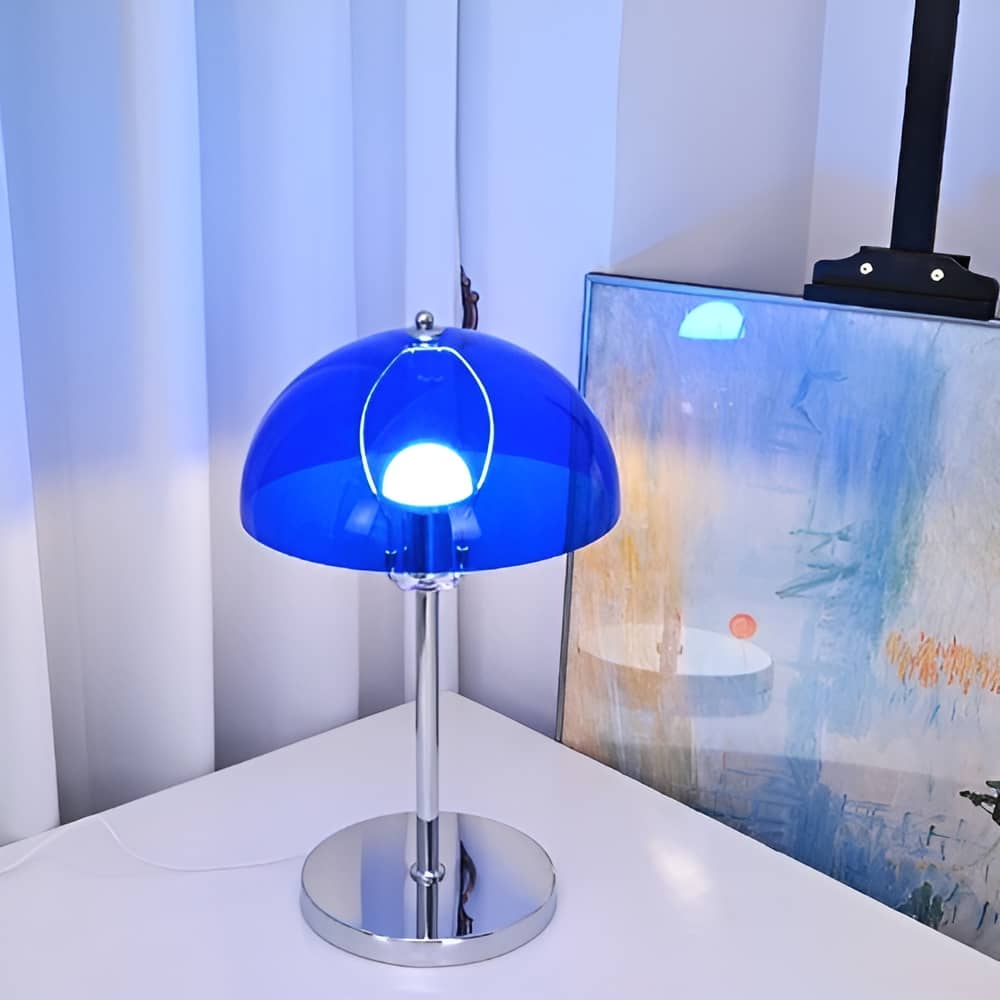 Bauhaus Transparent Dome Industrial Desk Lamp