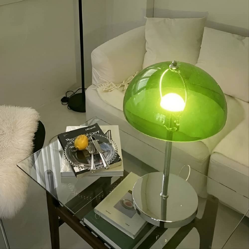 Bauhaus Transparent Dome Industrial Desk Lamp