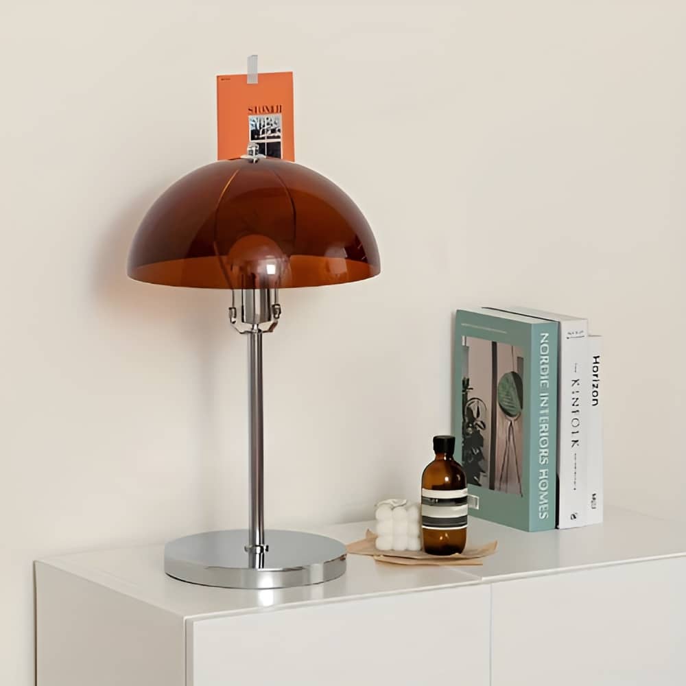 Bauhaus Transparent Dome Industrial Desk Lamp