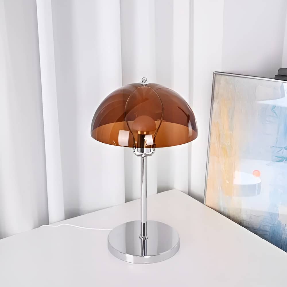 Bauhaus Transparent Dome Industrial Desk Lamp
