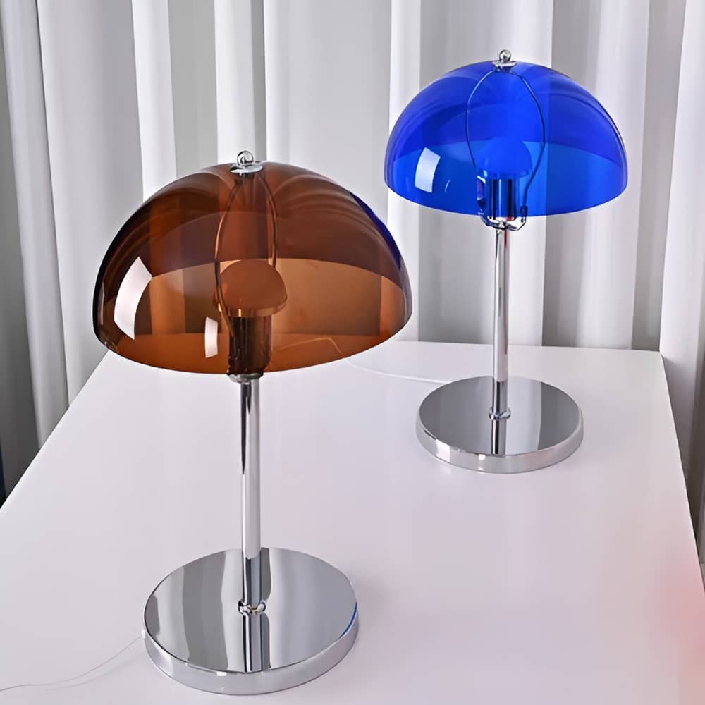 Bauhaus Transparent Dome Industrial Desk Lamp