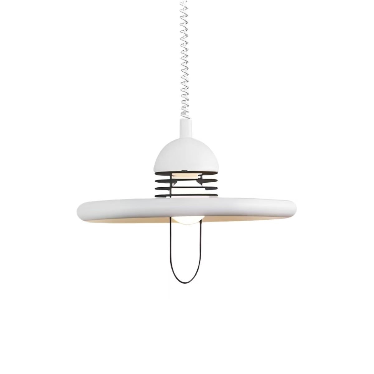 Bauhaus UFO Style Height Adjustable Pendant Light