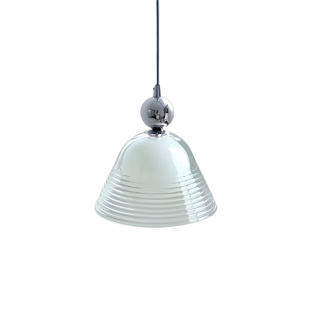 Bauhaus Vintage Sunset Clear Glass Pendant Light