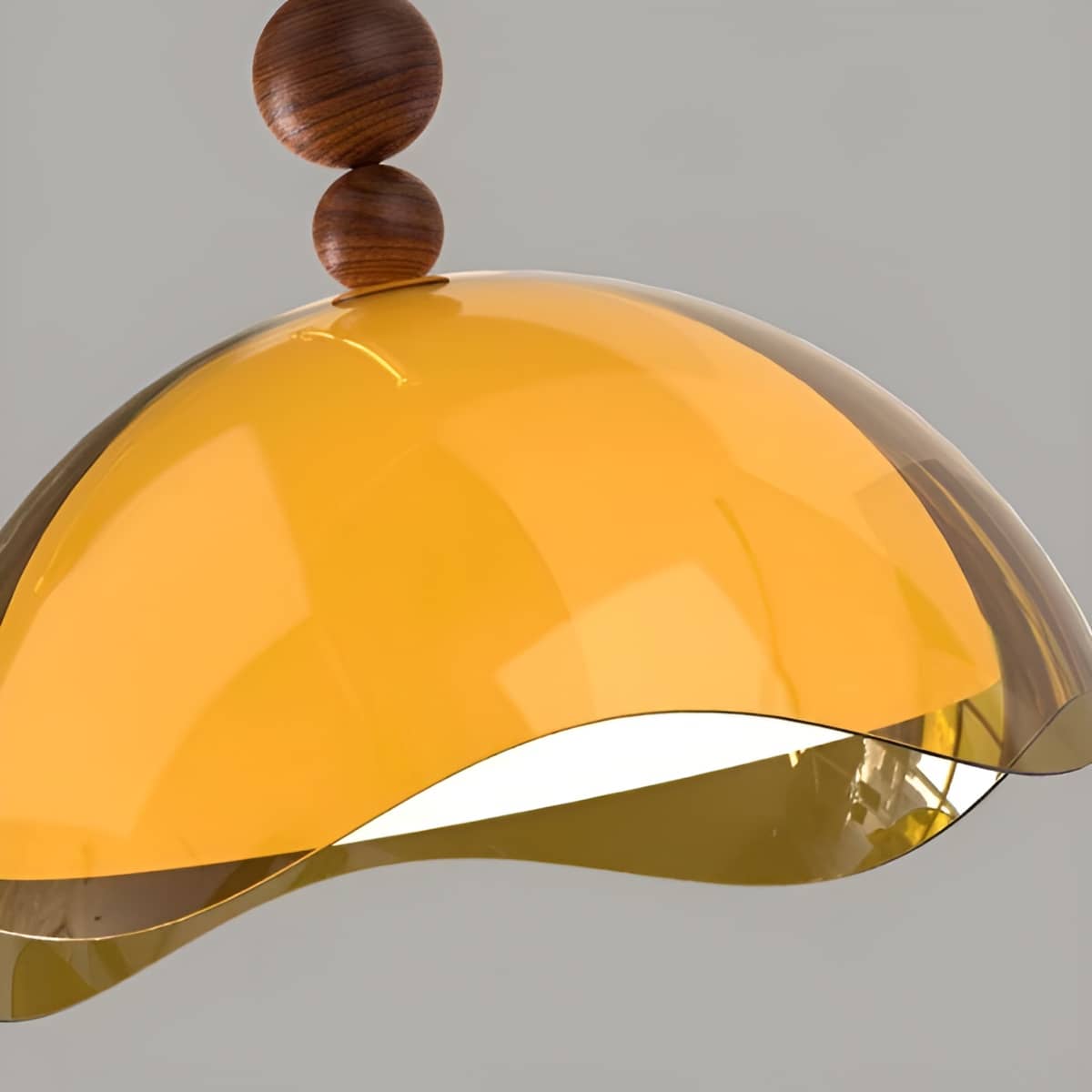 Bauhaus Wavy Eggshell Dining Table Pendant Light