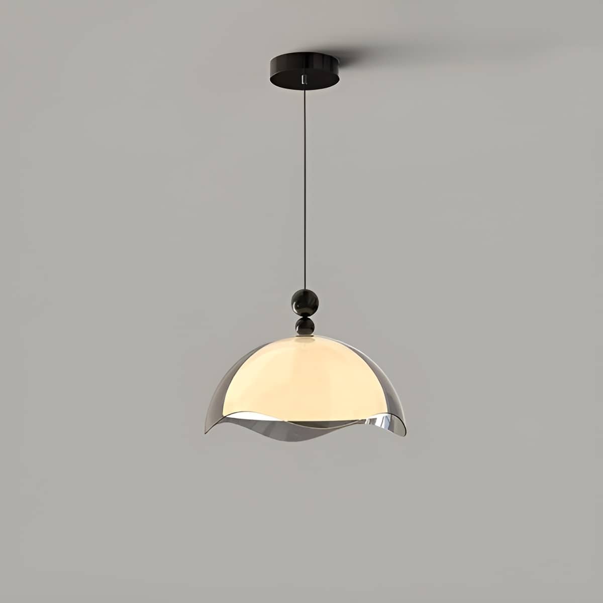 Bauhaus Wavy Eggshell Dining Table Pendant Light
