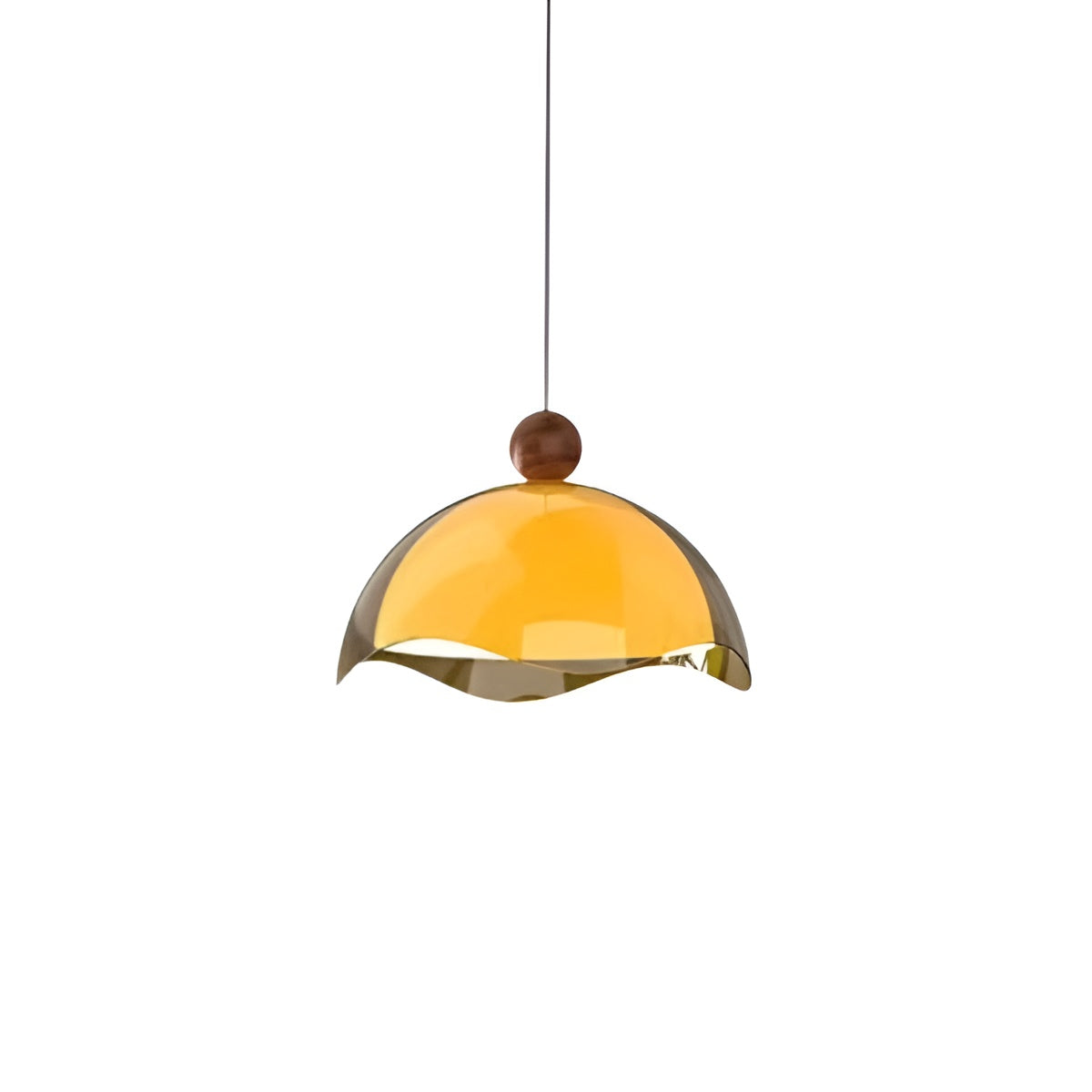 Bauhaus Wavy Eggshell Dining Table Pendant Light