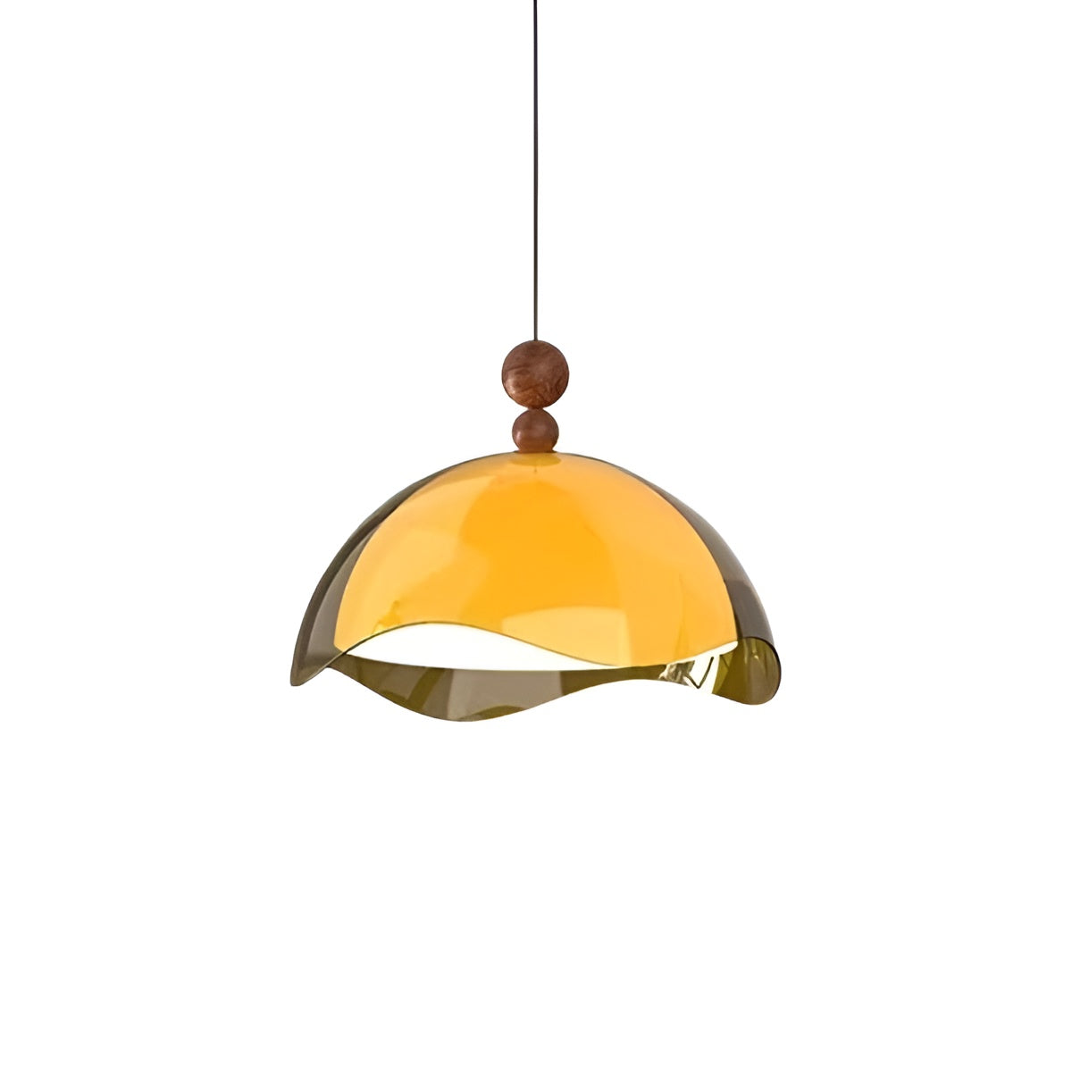 Bauhaus Wavy Eggshell Dining Table Pendant Light