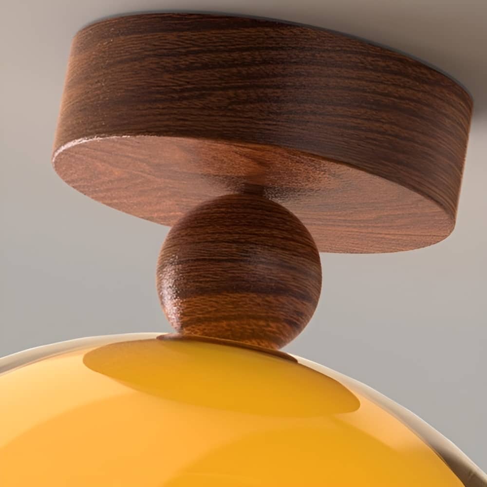 Bauhaus Wavy Eggshell Modern LED Ceiling Light