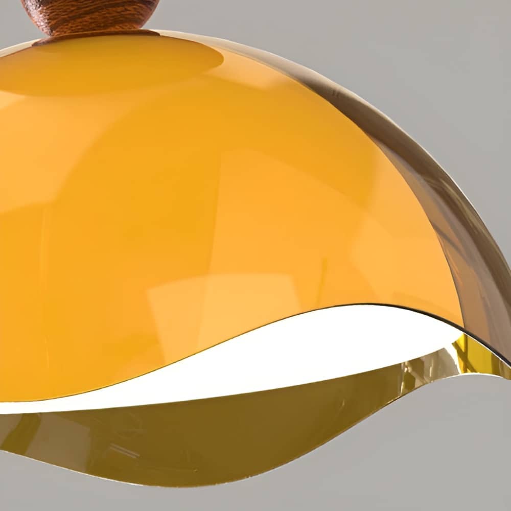 Bauhaus Wavy Eggshell Modern LED Ceiling Light
