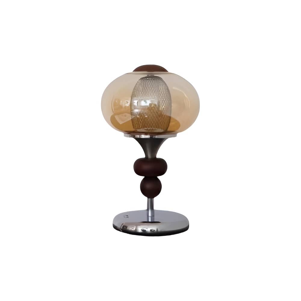Bauhaus Amber Glass Rechargeable LED Table Lamp