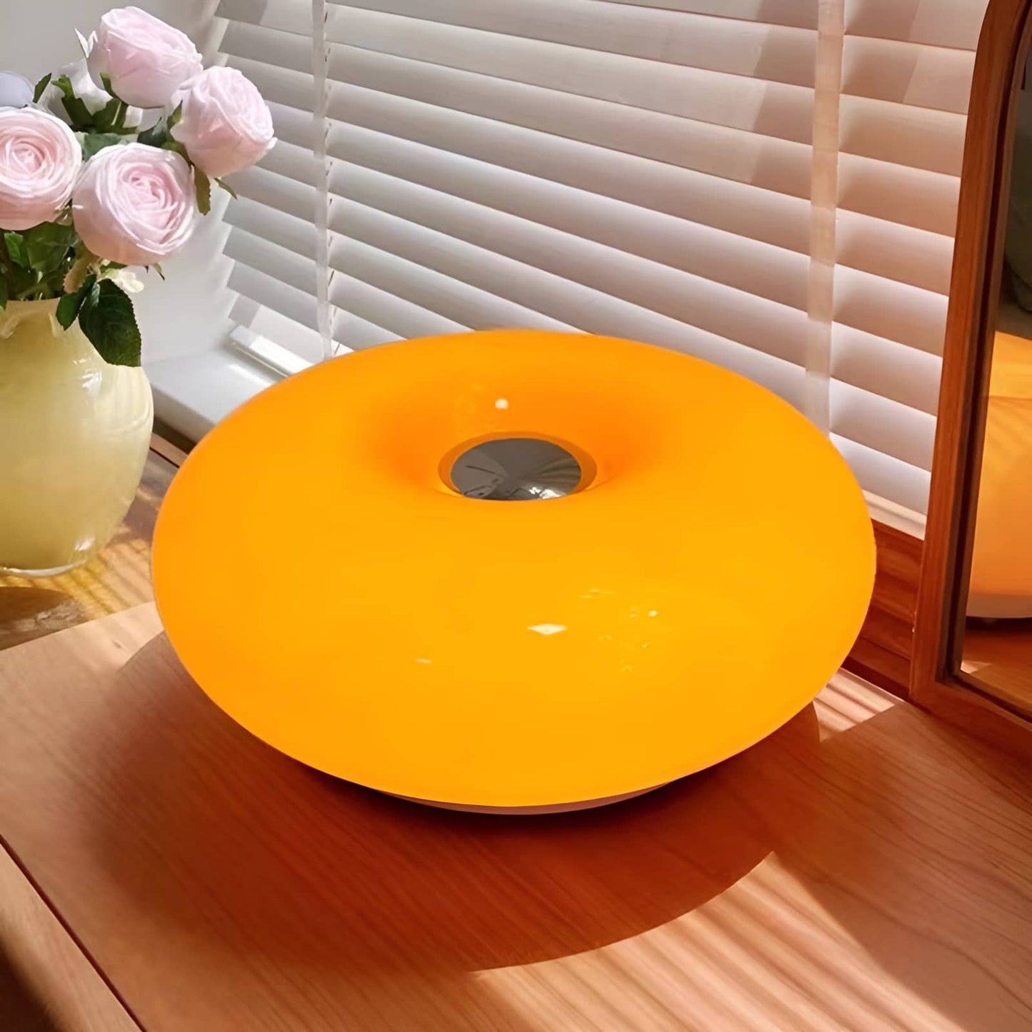 Bauhaus Donut Glass Bedside Table Lamp