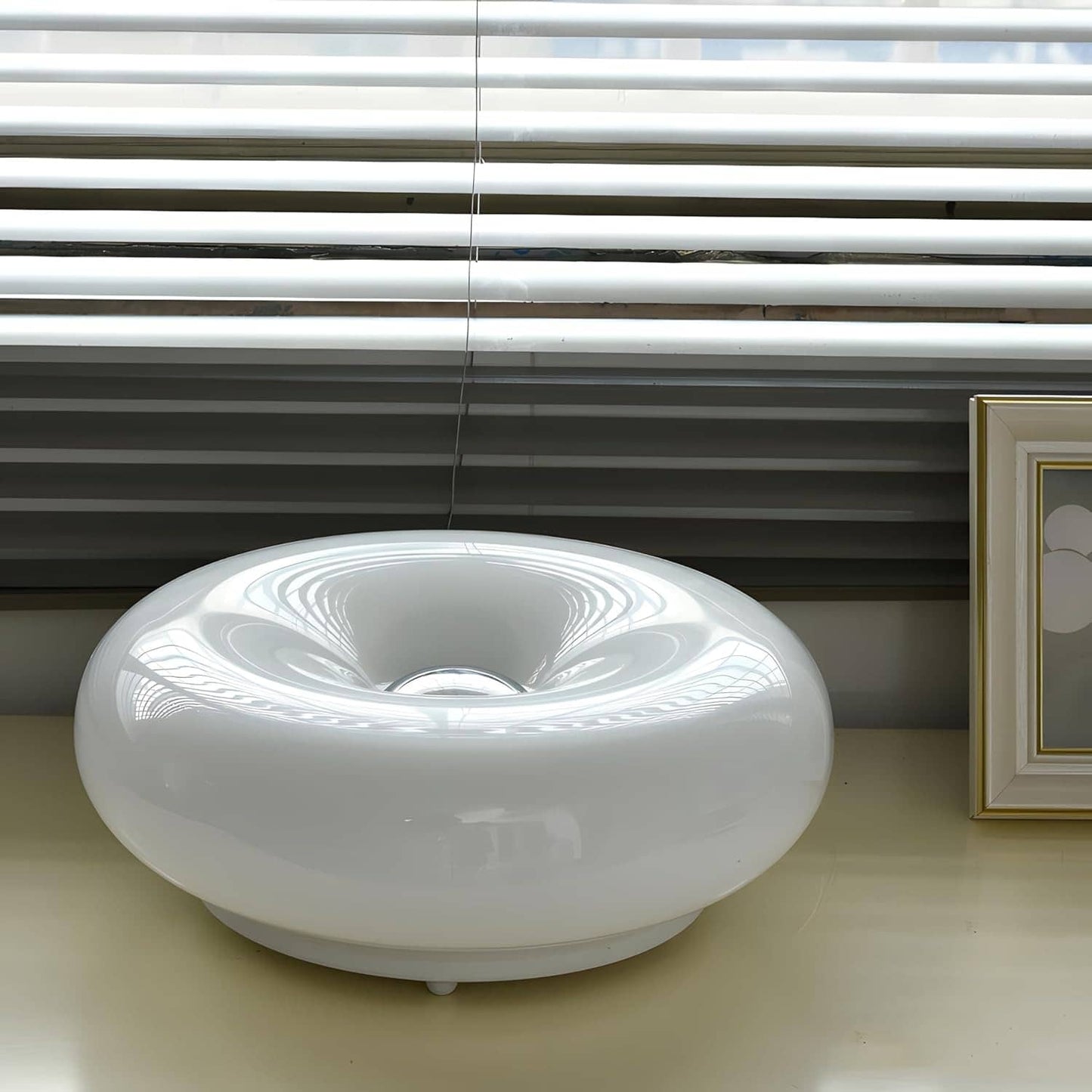 Bauhaus Donut Glass Bedside Table Lamp