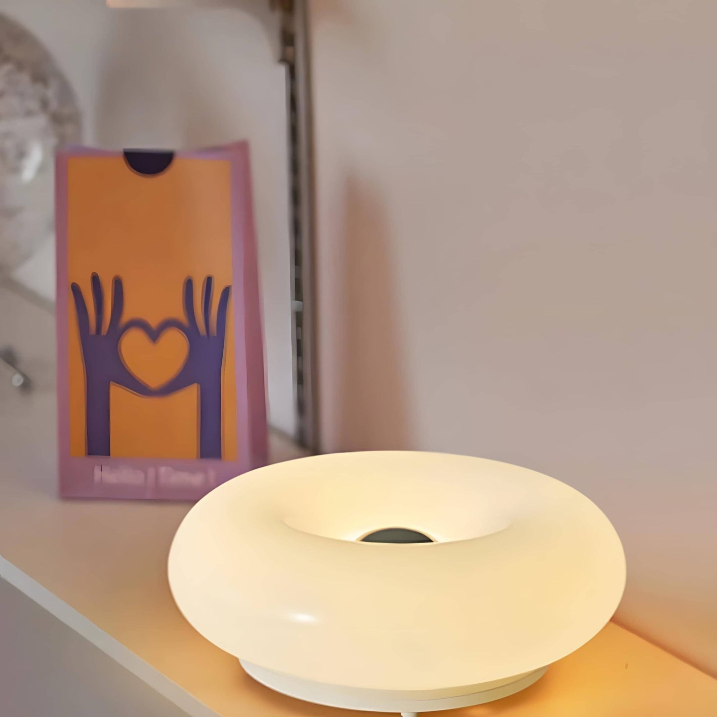 Bauhaus Donut Glass Bedside Table Lamp