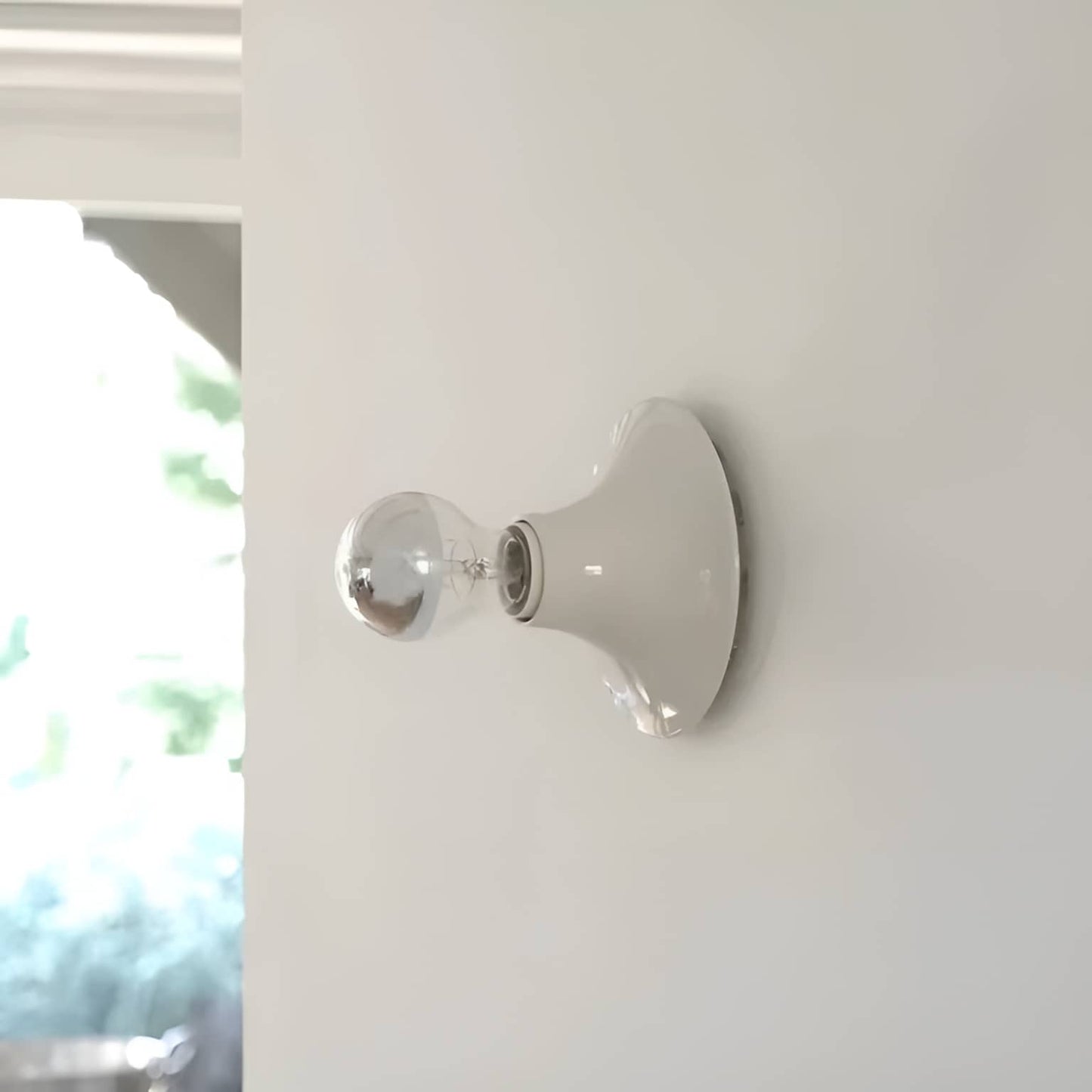 Bauhaus Industrial Small Dish Wall Light
