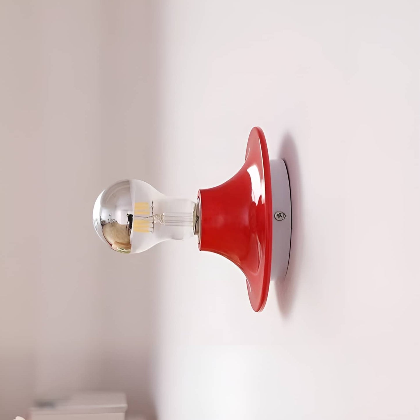 Bauhaus Industrial Small Dish Wall Light