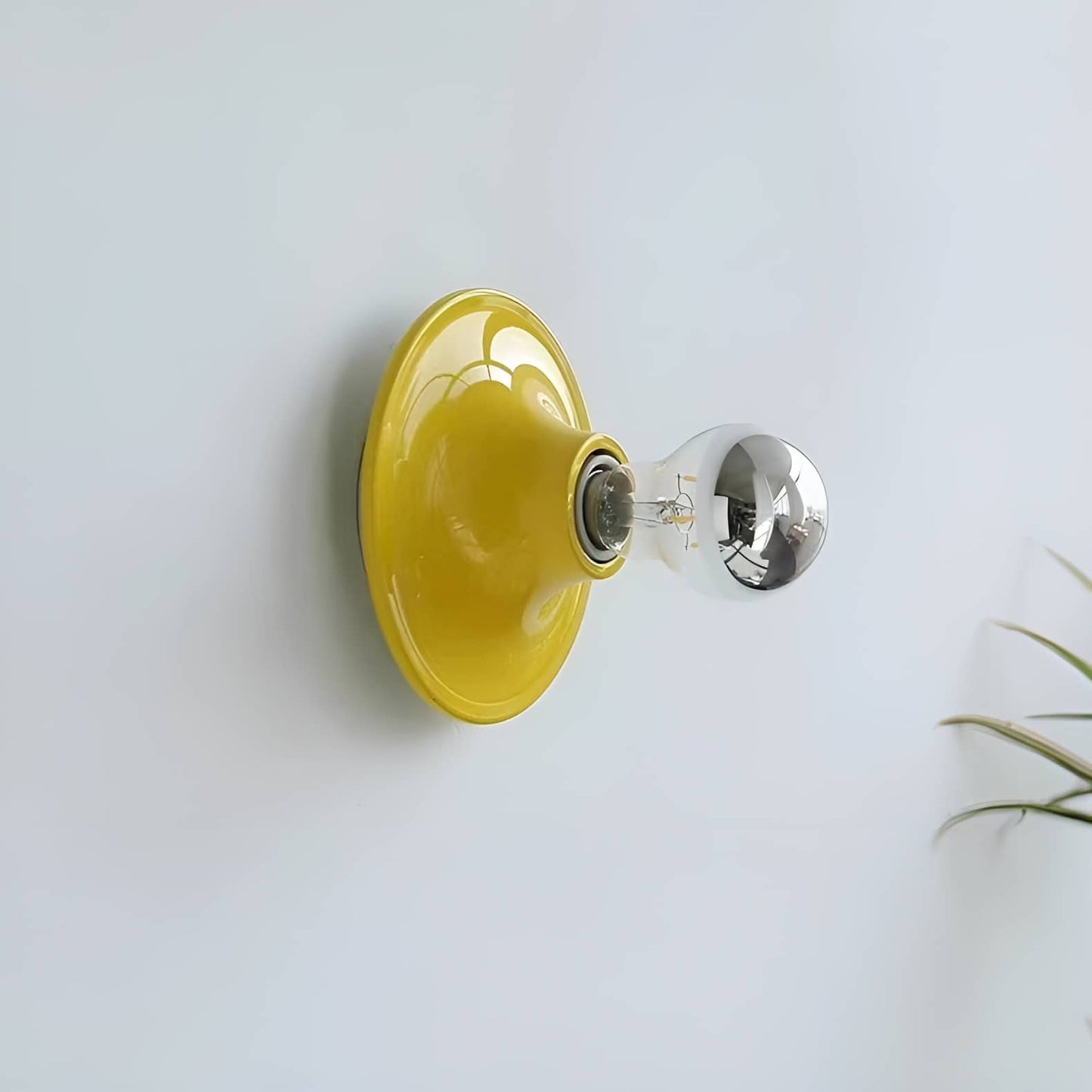 Bauhaus Industrial Small Dish Wall Light