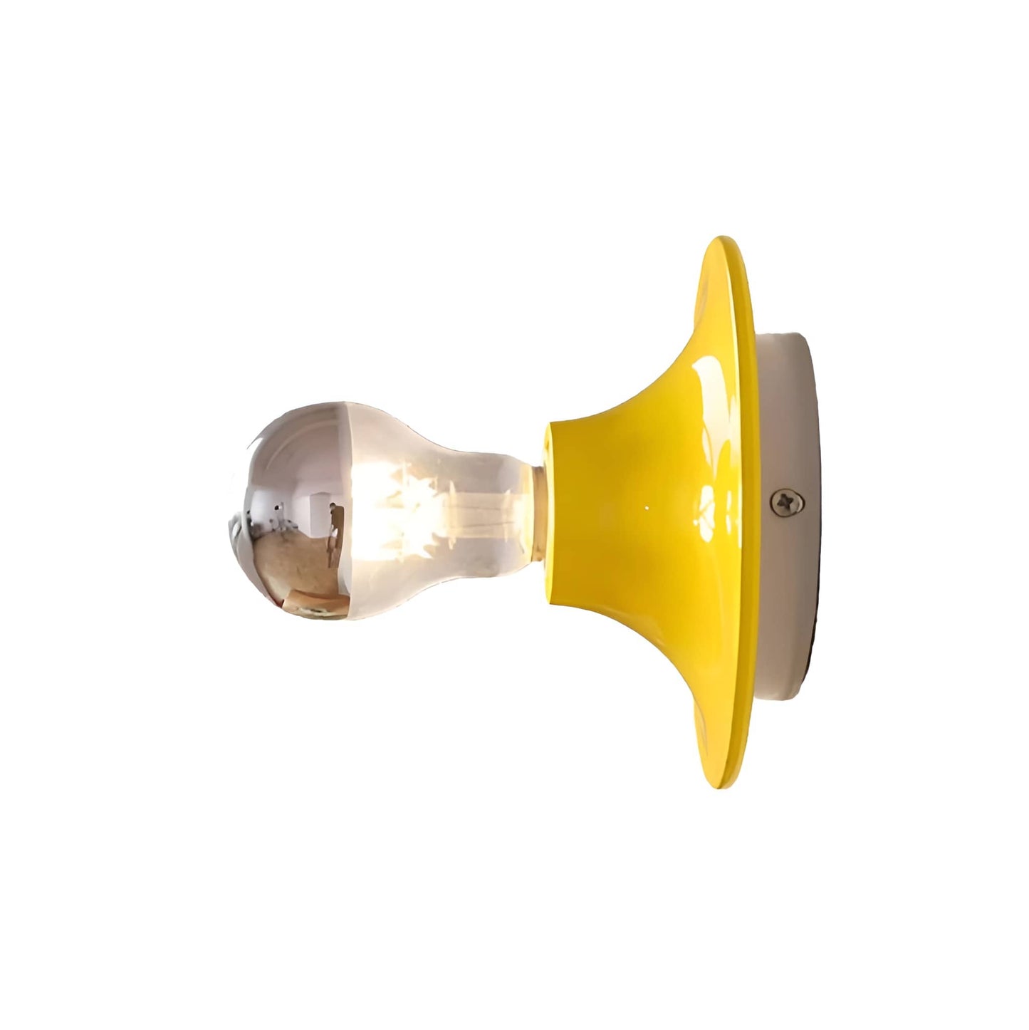 Bauhaus Industrial Small Dish Wall Light