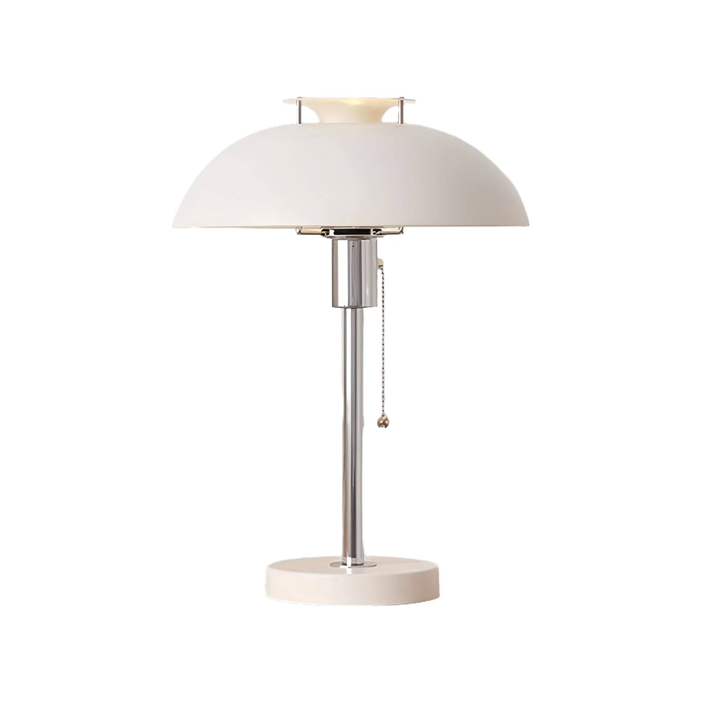 Bauhaus Industrial UFO Metal White Table Lamp