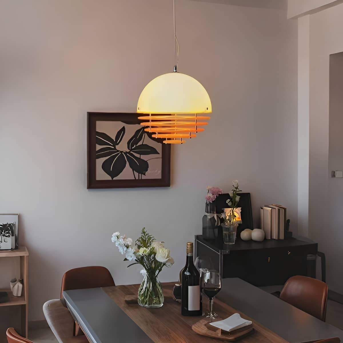 Bauhaus Sunset Decorative Pendant Lamp for Bedroom Ambiance