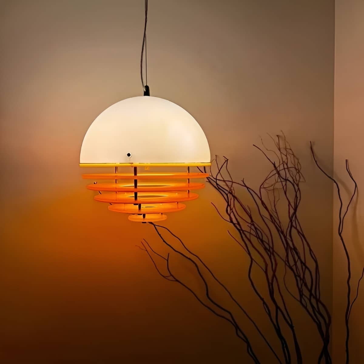 Bauhaus Sunset Decorative Pendant Lamp for Bedroom Ambiance