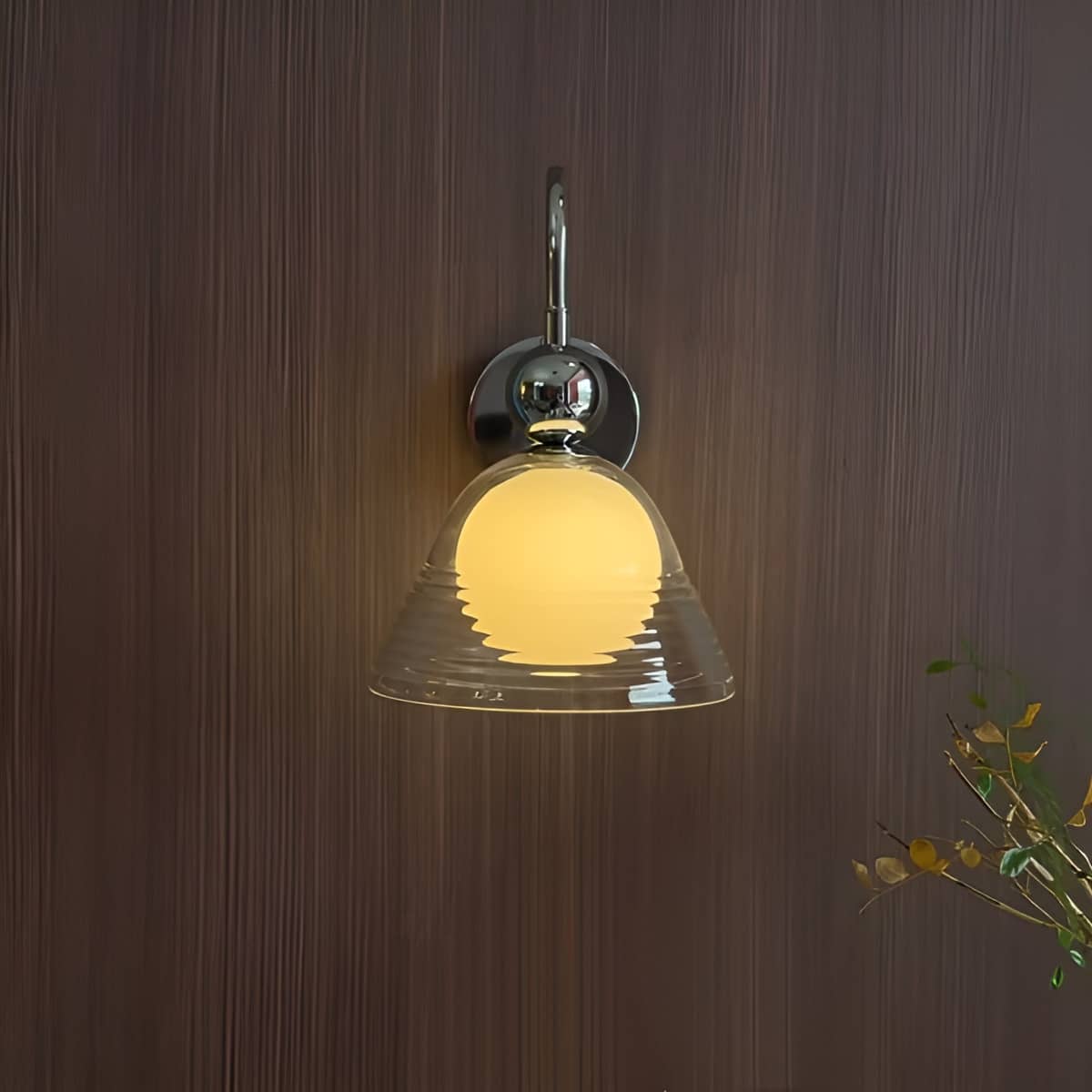 Bauhaus Sunset Vintage Glass Wall Light