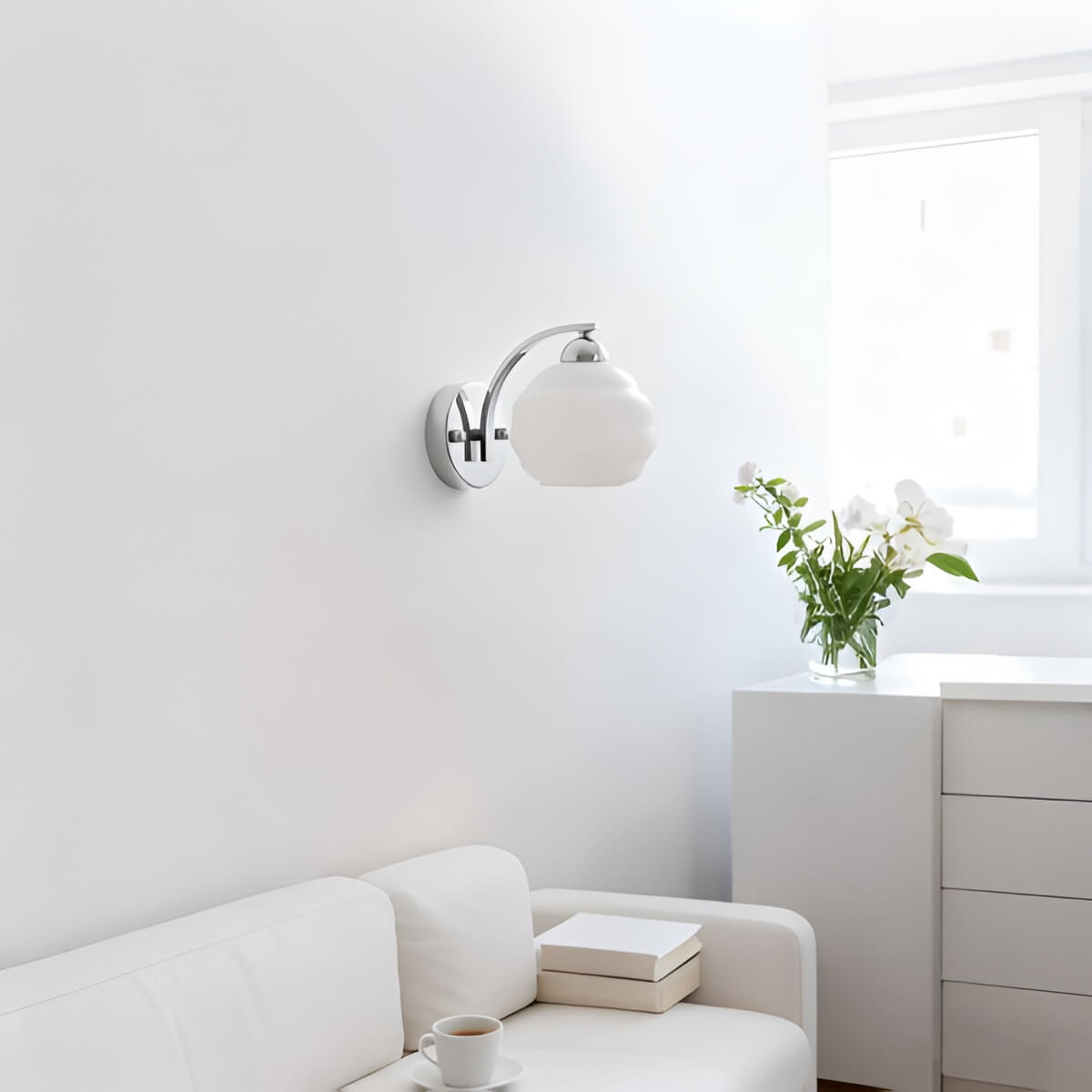 Cloud Style Globe Bauhaus Wall Light