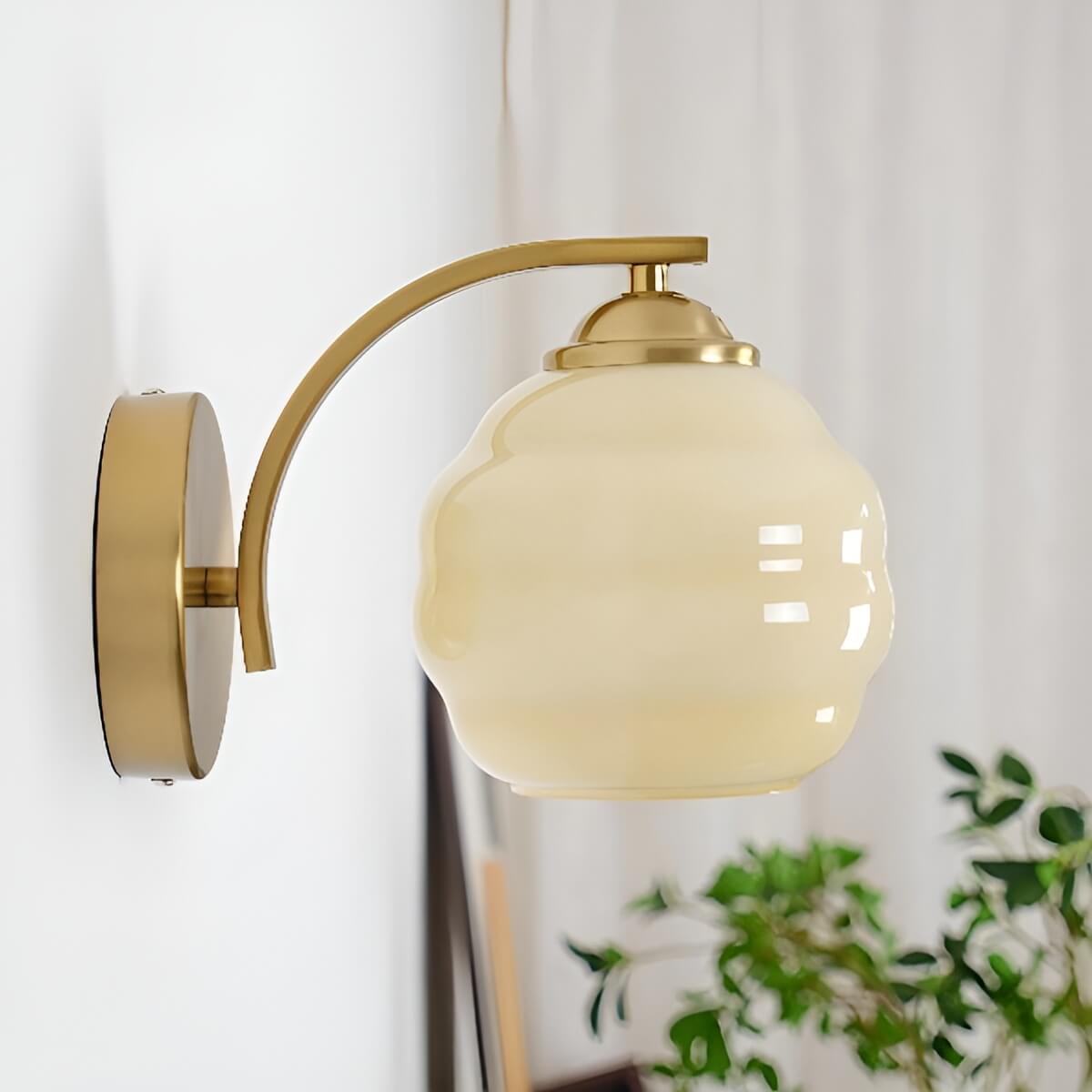 Cloud Style Globe Bauhaus Wall Light