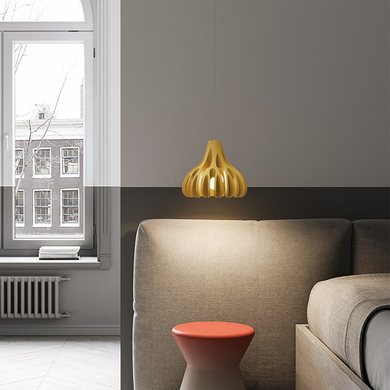 Coral Nordic Resin Macaron Pendant Light