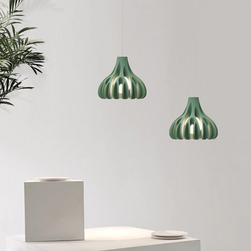 Coral Nordic Resin Macaron Pendant Light