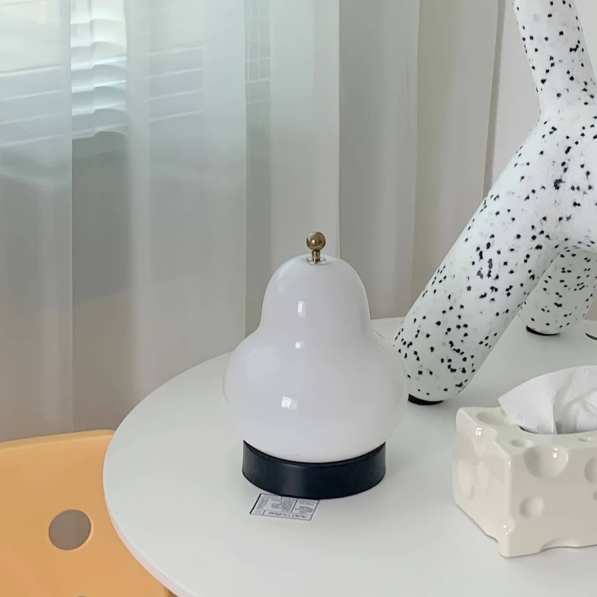 Bauhaus Pear Rechargeable Modern Glass Table Lamp