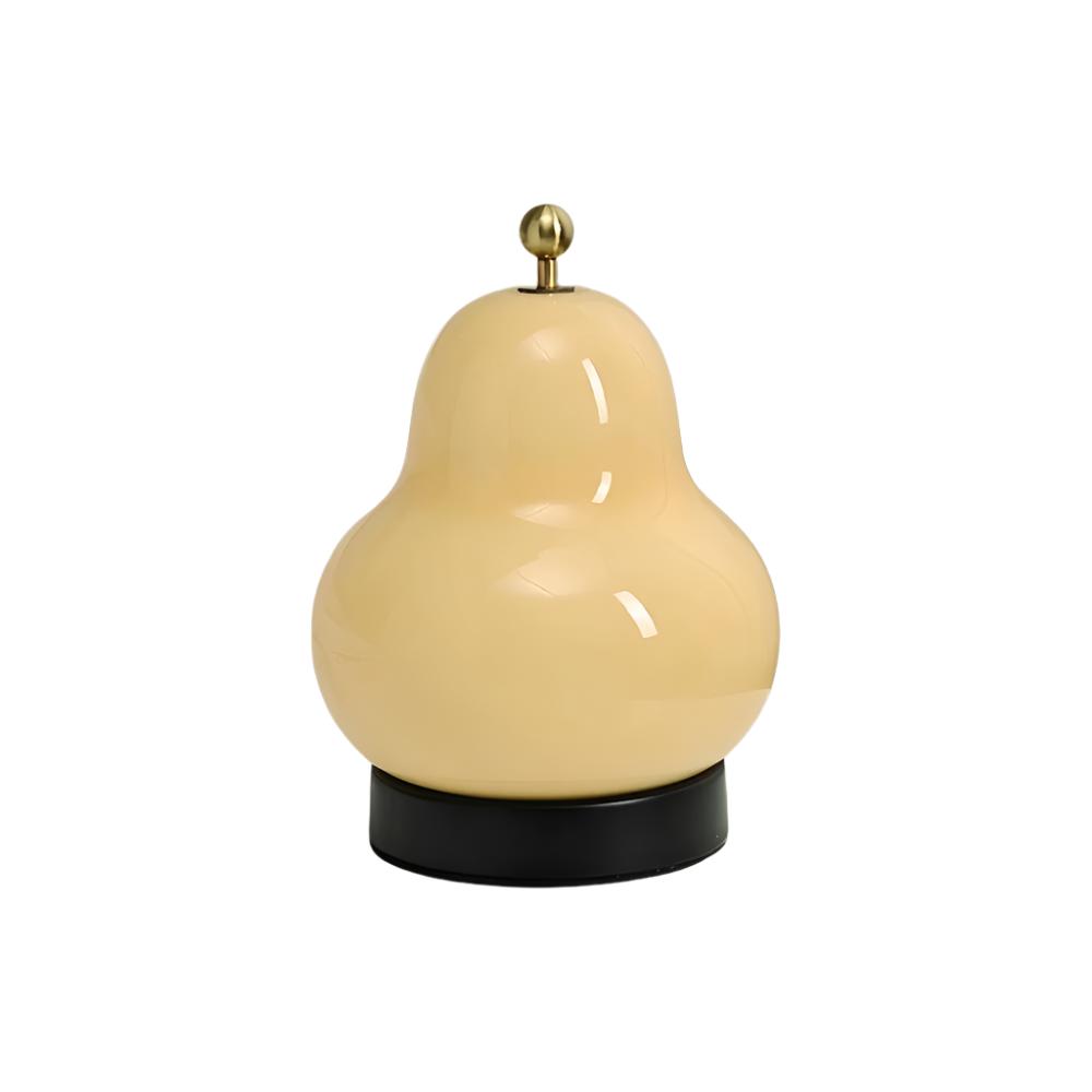 Creative Pear Glass Rechargeable Table Lamp