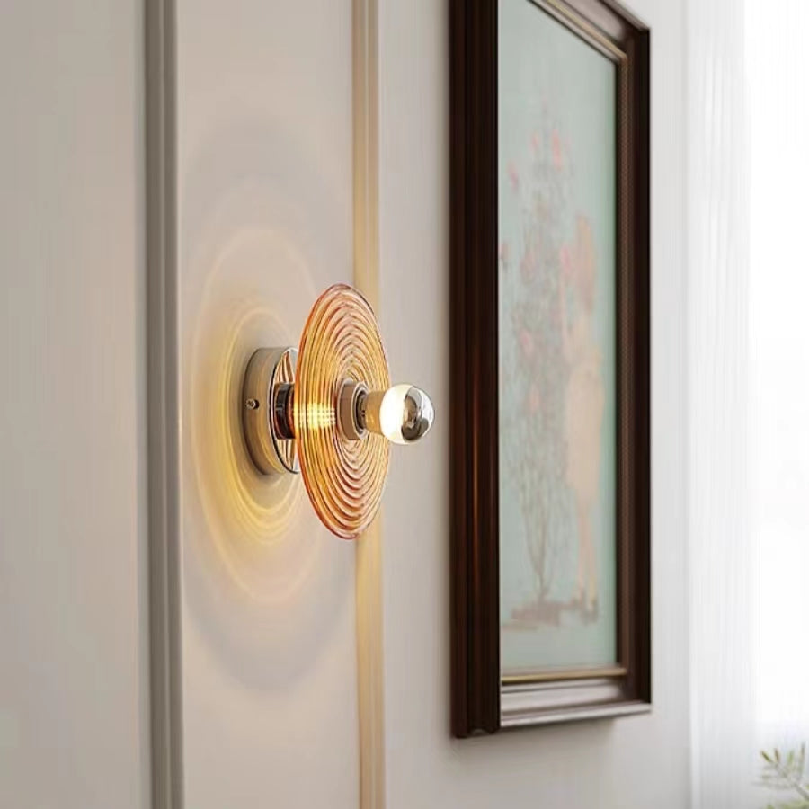 Creative Design Water Ripples Glass Wall Light