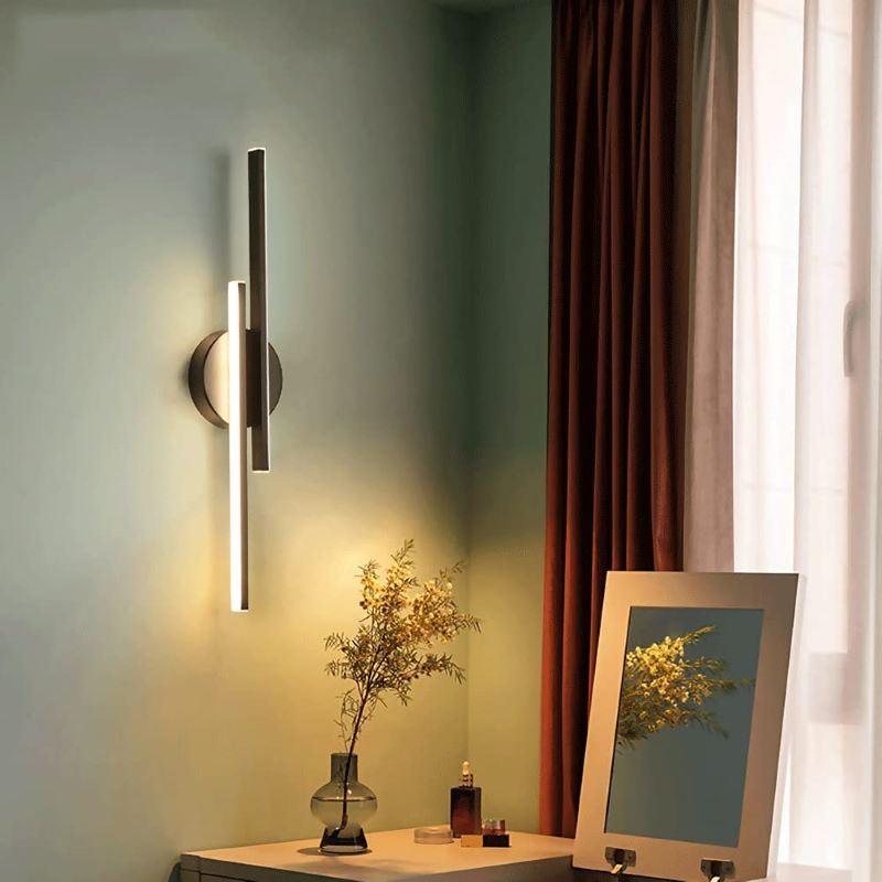 Creative Modern Luxury Double Straight Line Wall Light