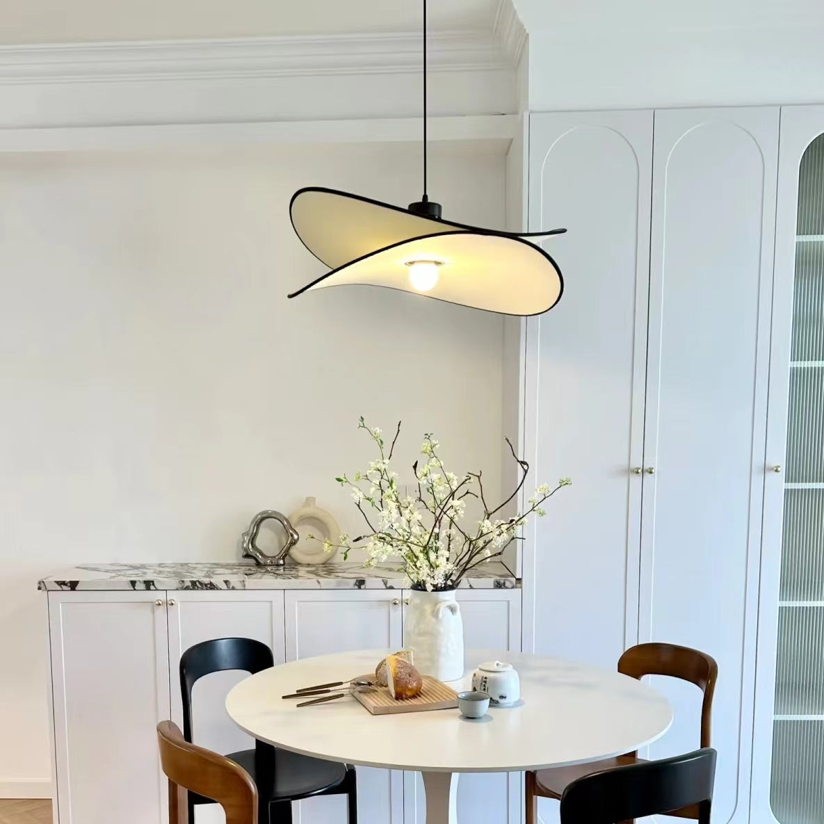 Creative Style Beige Fabric Pendant Light