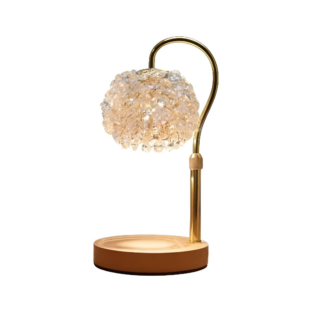 Crystal Art Deco Modern Candle Warmer Lamp