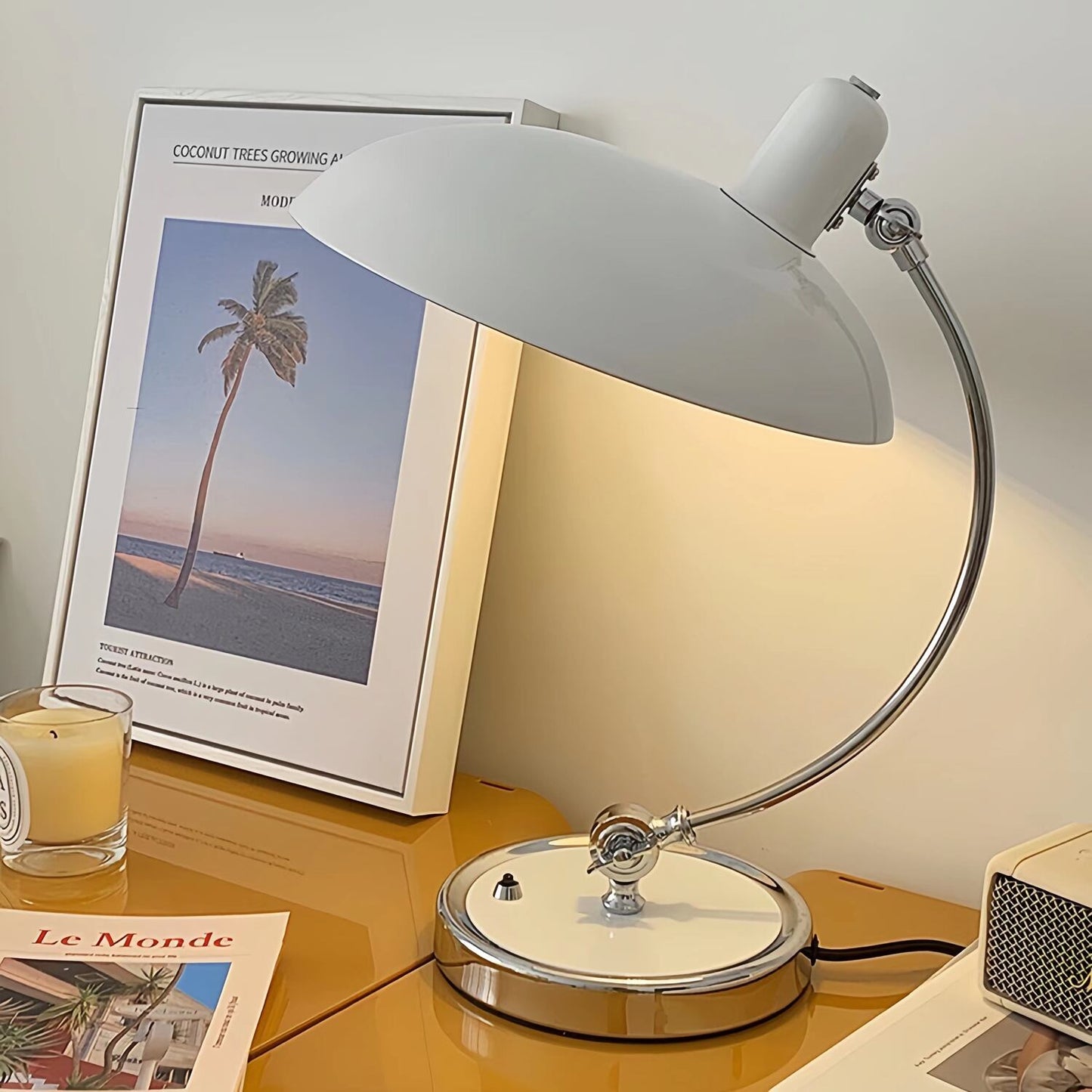 Danish Modern Kaiser Bauhaus Metal Table Light