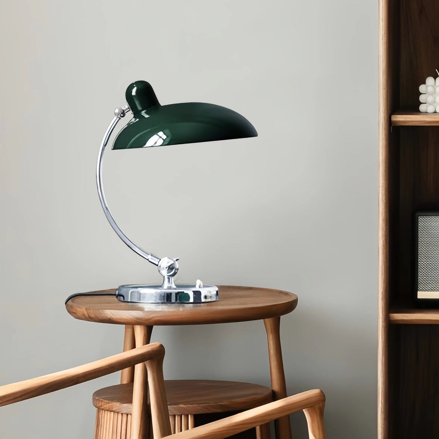 Danish Modern Kaiser Bauhaus Metal Table Lamp