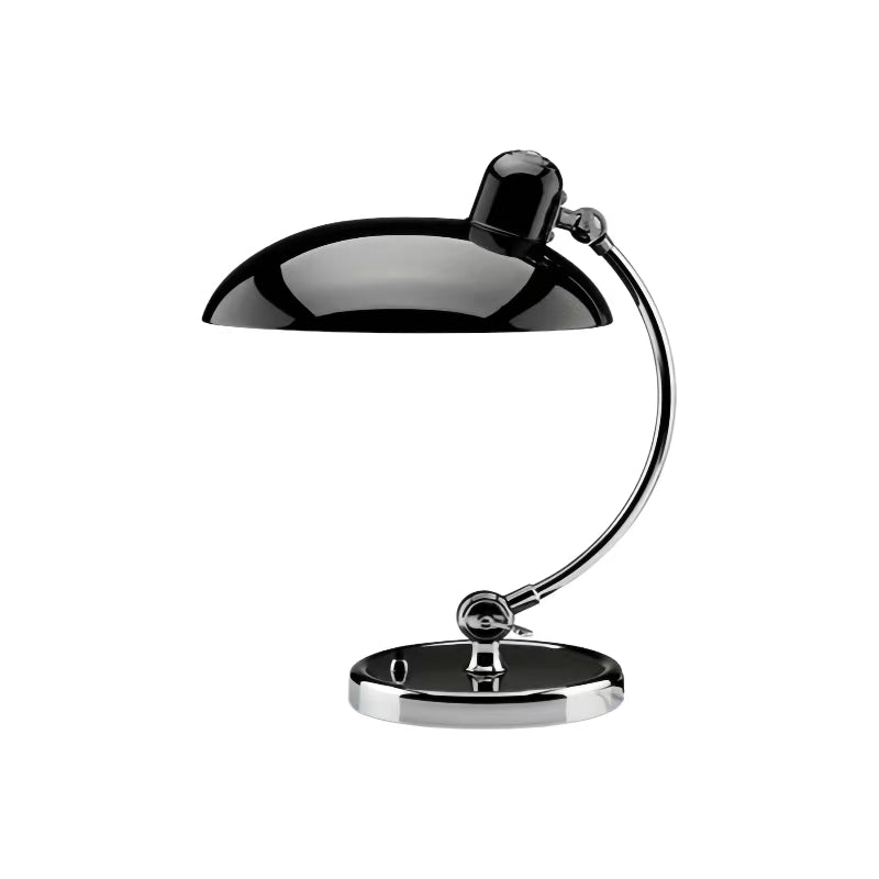 Danish Modern Kaiser Bauhaus Metal Black Table Light