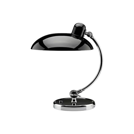 Danish Modern Kaiser Bauhaus Metal Black Table Light